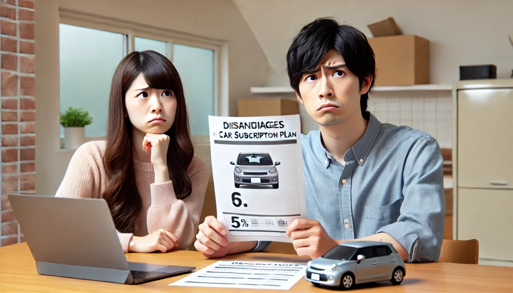 車サブスクのデメリットとは?契約前に要チェック