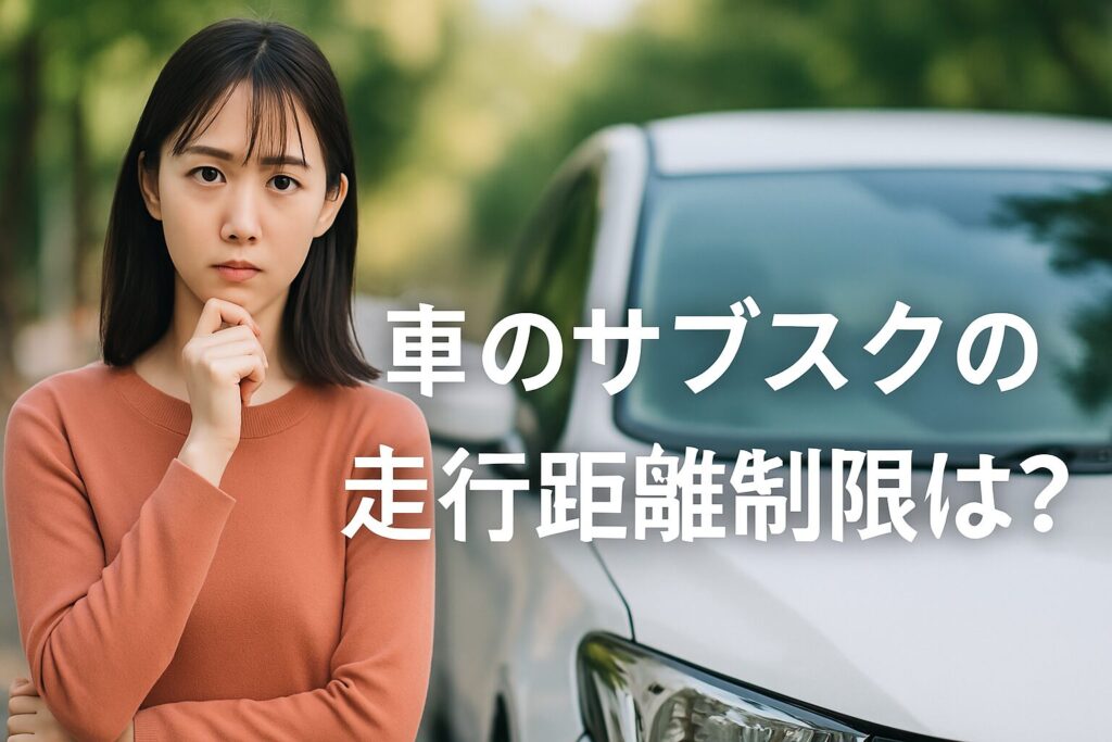 車のサブスクの走行距離制限は?