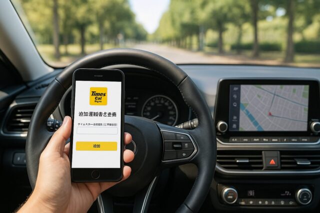 タイムズカーシェアで追加運転者を登録する方法と非会員（会員以外）の扱いなど注意点まとめ