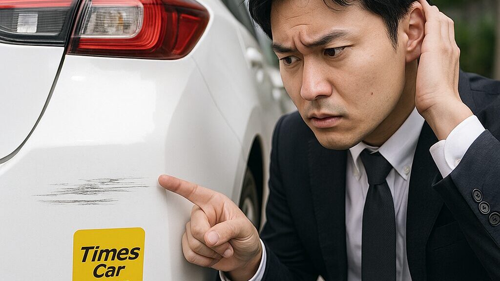 タイムズ カーシェア利用で擦った傷、バレる時の注意点と対処法