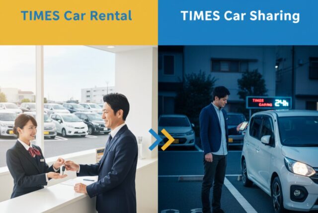 タイムズのレンタカーとカーシェアの違いは？料金や使い方を徹底解説