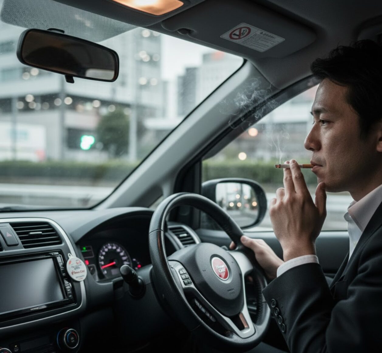 タイムズカーシェアの車内でタバコを吸う、強制退会の対象となる重大な規約違反行為