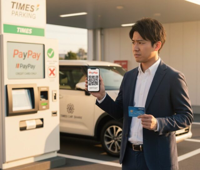 タイムズカーシェアのPayPay払い不可？カード活用法とは