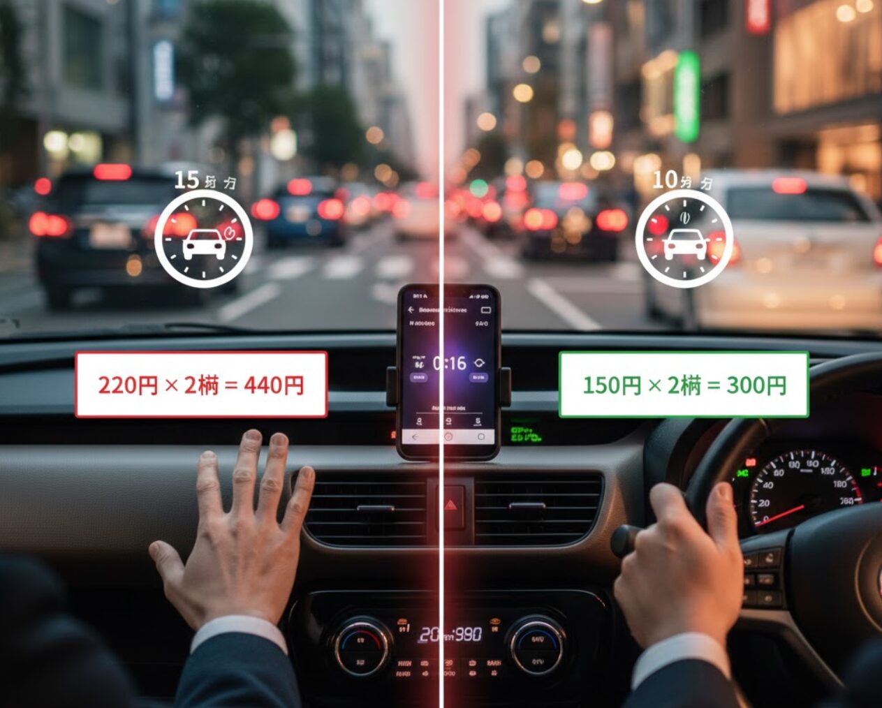 短時間の時間料金と課金単位