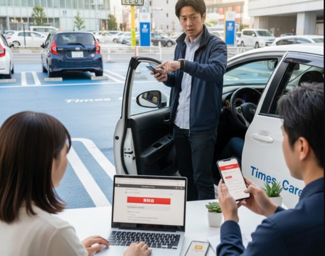 タイムズカーシェアで開始時間に1分遅れる？料金と対処法