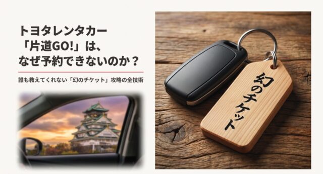 トヨタレンタカー片道GOは予約できない？裏技と料金の真実
