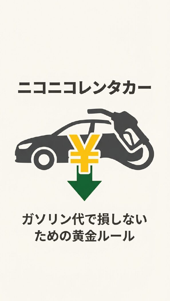 ニコニコレンタカーのガソリン代を安くするコツと返却の注意点