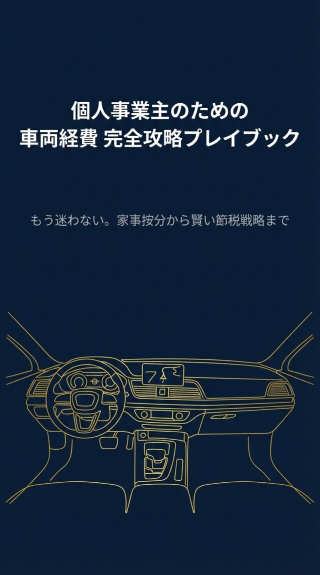 個人事業主が車を経費にする家事按分ガイド｜節税と計算のコツ