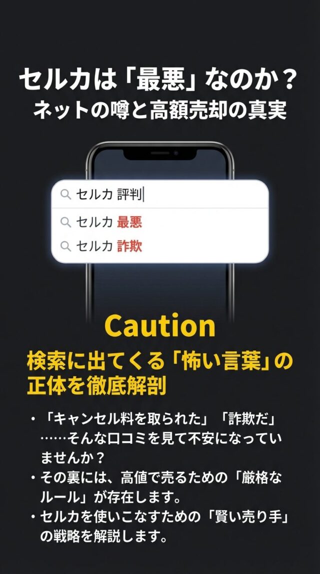 セルカ オークション式買取査定 評判は？失敗しないコツと活用法