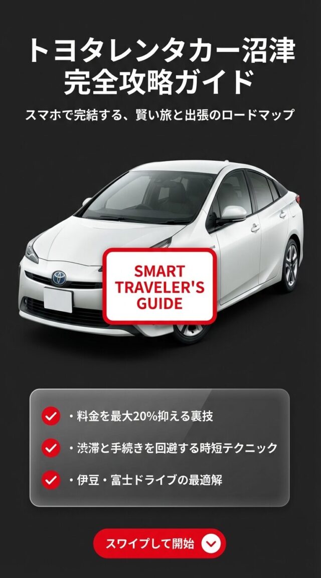 トヨタレンタカー 沼津の予約や料金は？乗り捨てや送迎も徹底調査