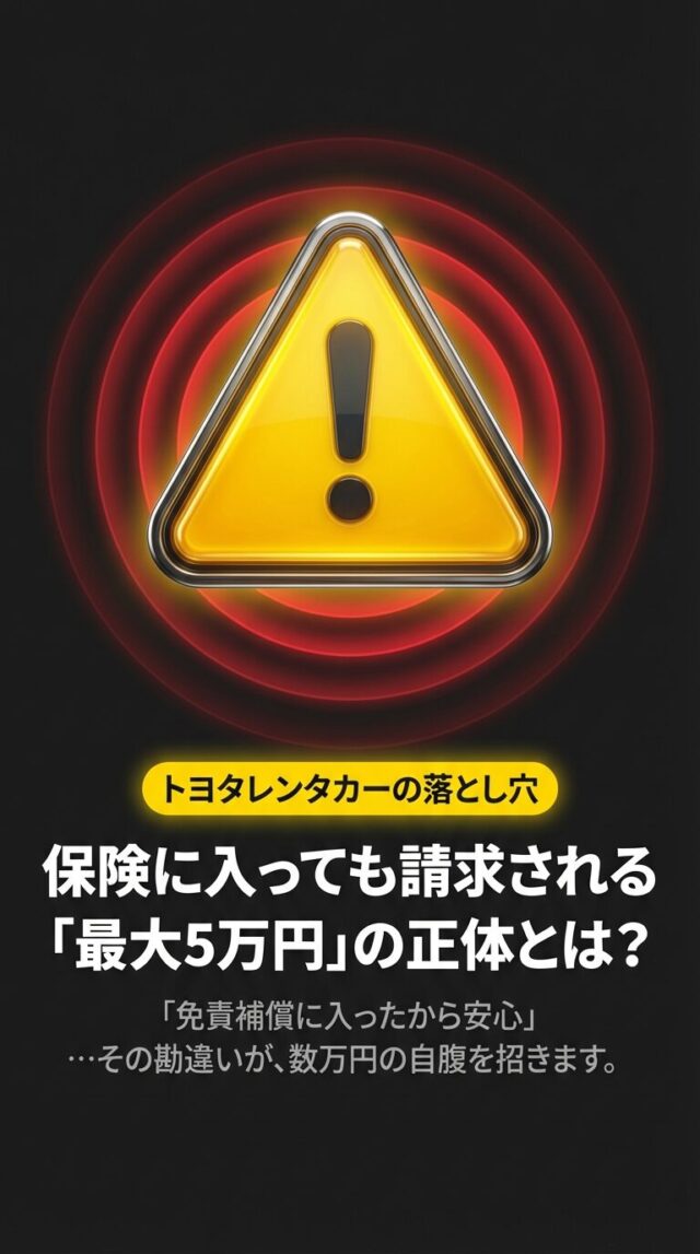 トヨタレンタカー nocとは？金額や免除の仕組みを徹底解説