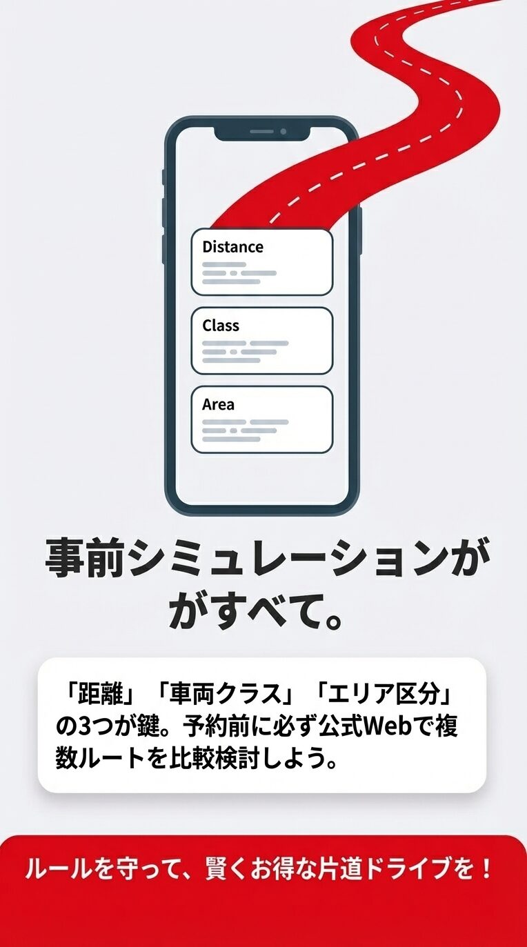 県境手前での返却（境界線ハック）、ワゴン車へのクラス変更による商用車加算回避、トヨタシェア活用の3つの節約術。
