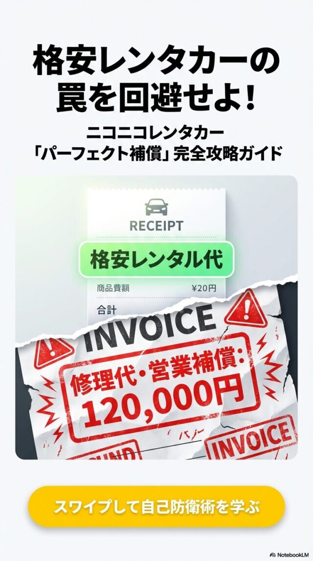 ニコニコレンタカーのパーフェクト補償で傷の不安を解消する方法