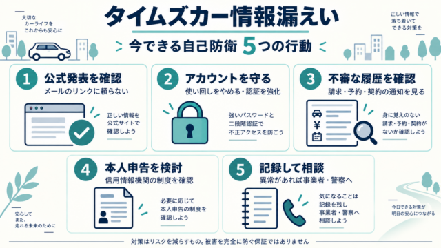タイムズカーの情報漏えい対策｜免許証流出の注意点